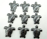 Quartz Crystal Titanium Hematite Tortoise Gem Pendant for DIY Jewelry Making