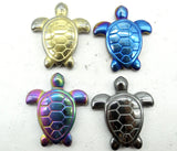 Quartz Crystal Titanium Hematite Tortoise Gem Pendant for DIY Jewelry Making