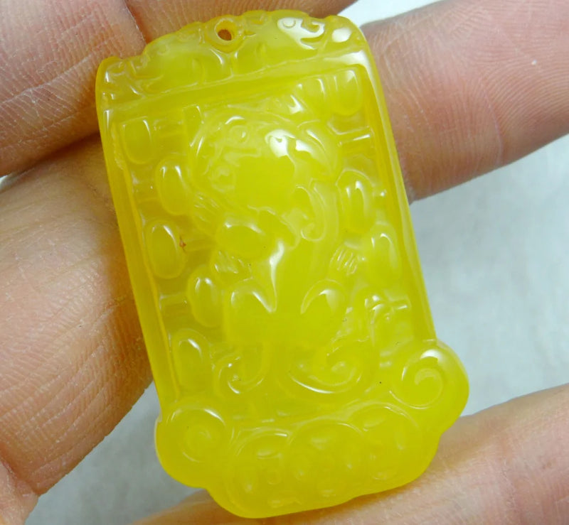 Natural Quartz Turquoise Tiger Eye Beast Pendant for DIY Jewelry