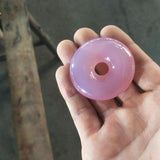 Natural Quartzite Peace-buckle Jade Pendant Lucky Exorcise Auspicious Amulet
