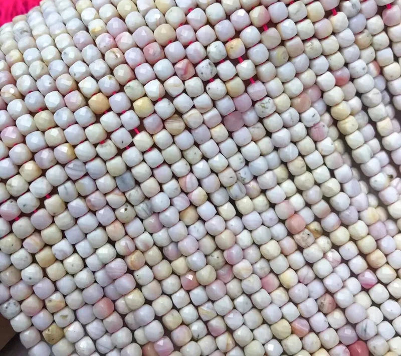 Natural Queen Shell Faceted Cube Beads for Bracelet Making