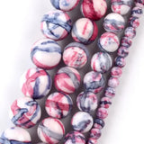 Rain Flower Stone Beads Pink Purple Green Round Spacer Beads 4mm-12mm