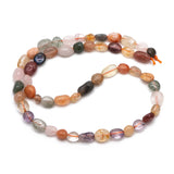 Rainbow Acicular Rutile Quartz Nugget Beads 6-8mm