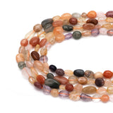 Rainbow Acicular Rutile Quartz Nugget Beads 6-8mm