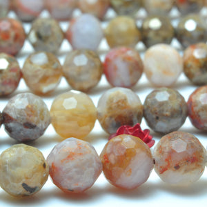 Natural Rainbow Agate Faceted Loose Beads Gemstone Bracelet Necklace