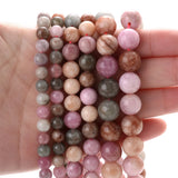 Rainbow Alashan Alxa Agates Stone Bead Round Spacer Bead