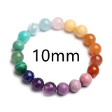 Mixed Chalcedony Lapis Amazonite Rose Quartz Agate Stone Bracelet 8mm 10mm 12mm