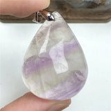 Rainbow Fluorite Stone Pendant for Healing Beauty Luck Gift