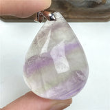Rainbow Fluorite Stone Pendant for Healing Beauty Luck Gift