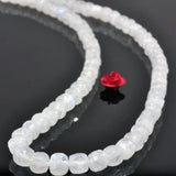 Rainbow Moonstone Faceted Cube Beads for Jewelry Making