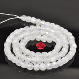 Rainbow Moonstone Faceted Cube Beads for Jewelry Making