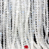 Rainbow Moonstone Faceted Cube Beads for Jewelry Making