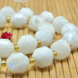 Natural Rainbow Moonstone Faceted Double Terminated Point Loose Beads