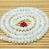Rainbow Moonstone Faceted Rondelle Loose Beads Gemstone Bracelet Necklace