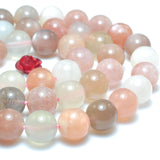 Moonstone Smooth Round Loose Beads Gemstone Semi Precious Stones
