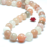 Moonstone Smooth Round Loose Beads Gemstone Semi Precious Stones