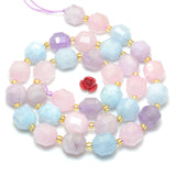 Natural Rainbow Quartz Crystal Double Terminated Point Beads Gemstone