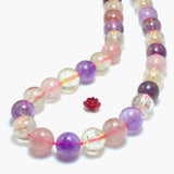 Mixed Amethyst Strawberry Quartz Gemstone Beads
