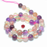 Mixed Amethyst Strawberry Quartz Gemstone Beads