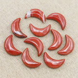 Rainbow Stone Moon Gemstone Ornaments Craft Gift Decor Charms Necklace Pendants