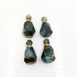 Natural Rainbow labradorite Bottle Pendant Gems Stone for Necklace