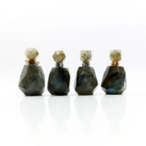 Natural Rainbow labradorite Bottle Pendant Gems Stone for Necklace
