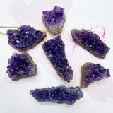 Raw Amethyst Cluster Crystal Purple Quartz Stone Energy Healing