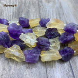 Raw Amethysts Citrines DIY Necklace Bracelet Earrings Beads