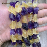 Raw Amethysts Citrines DIY Necklace Bracelet Earrings Beads