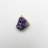 Raw Amethysts Quartz Purple Crystal Cluster Healing Stones Necklace Pendants