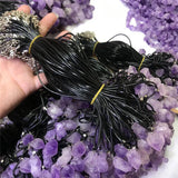 Raw Amethysts Rough Stone Pendant Geode Druzy Cluster Flower