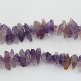 Raw Amethysts Tumbled Nugget Beads Center Drilled Chips