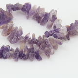 Raw Amethysts Tumbled Nugget Beads Center Drilled Chips