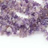 Raw Amethysts Tumbled Nugget Beads Center Drilled Chips