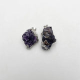 Amethyst Crystal Cluster Healing Necklace Pendants 3pc