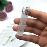 Raw Gypsum Stone Pendant Necklace Selenite Healing Crystal