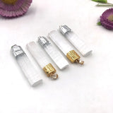 Raw Gypsum Stone Pendant Necklace Selenite Healing Crystal