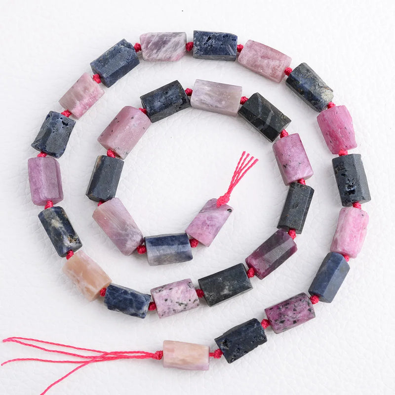 Raw Ruby Sapphire Nugget Necklace Bracelet Beads