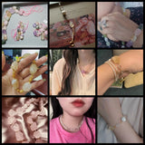 Raw Mineral Stone Nugget Beads for DIY Jewelry Making - Rose Clear Quartz Beads