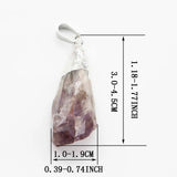 Amethyst Pendant Necklace Healing Charms Jewelry Gift