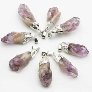 Amethyst Pendant Necklace Healing Charms Jewelry Gift