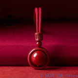 Raw Ore Cinnabar Pendant Fortune Transfer Necklace