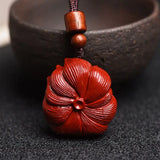 Raw Ore Cinnabar Pendant Nine Tail Fox Purple Sand Pendant Couple's Necklace