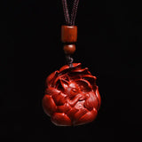 Raw Ore Cinnabar Pendant Nine Tail Fox Purple Sand Pendant Couple's Necklace