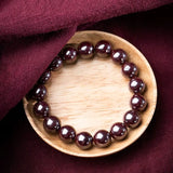 Natural Raw Ore Cinnabar Bracelet Birth Year Charm Buddha Beads Lucky Bracelet