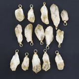 Raw Ore Amethysts Necklace Pendants Women Charms Making Jewelry