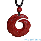 Raw Vermilion Pendant, Male and Female Life Year Pendant