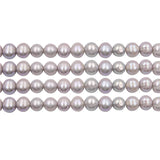 6-10mm Natural Freshwater Grey Pearl Beads for Jewelry Making