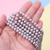 6-10mm Natural Freshwater Grey Pearl Beads for Jewelry Making