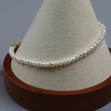 Real Freshwater Pearl Chain Anklets for Women Pearl Ankle Bracelet